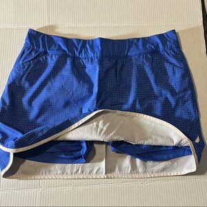 Blue adidas golf skort